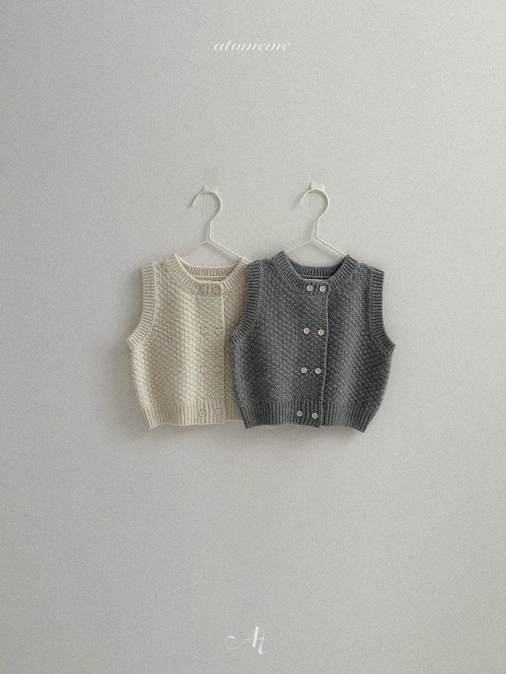 Atomeme - Korean Baby Fashion - #babylifestyle - Puffy Knit Vest - 8