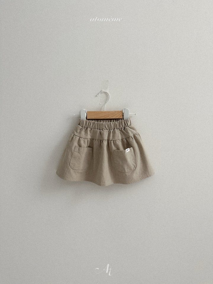 Atomeme - Korean Baby Fashion - #babyoninstagram - Pocket Skirt - 5