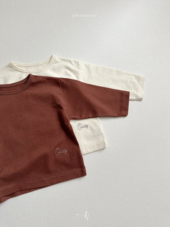 Atomeme - Korean Baby Fashion - #babyoninstagram - Ursus Embroidered Tee - 3