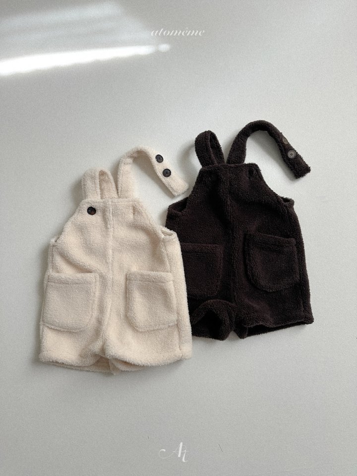 Atomeme - Korean Baby Fashion - #babyootd - Fleece Overalls