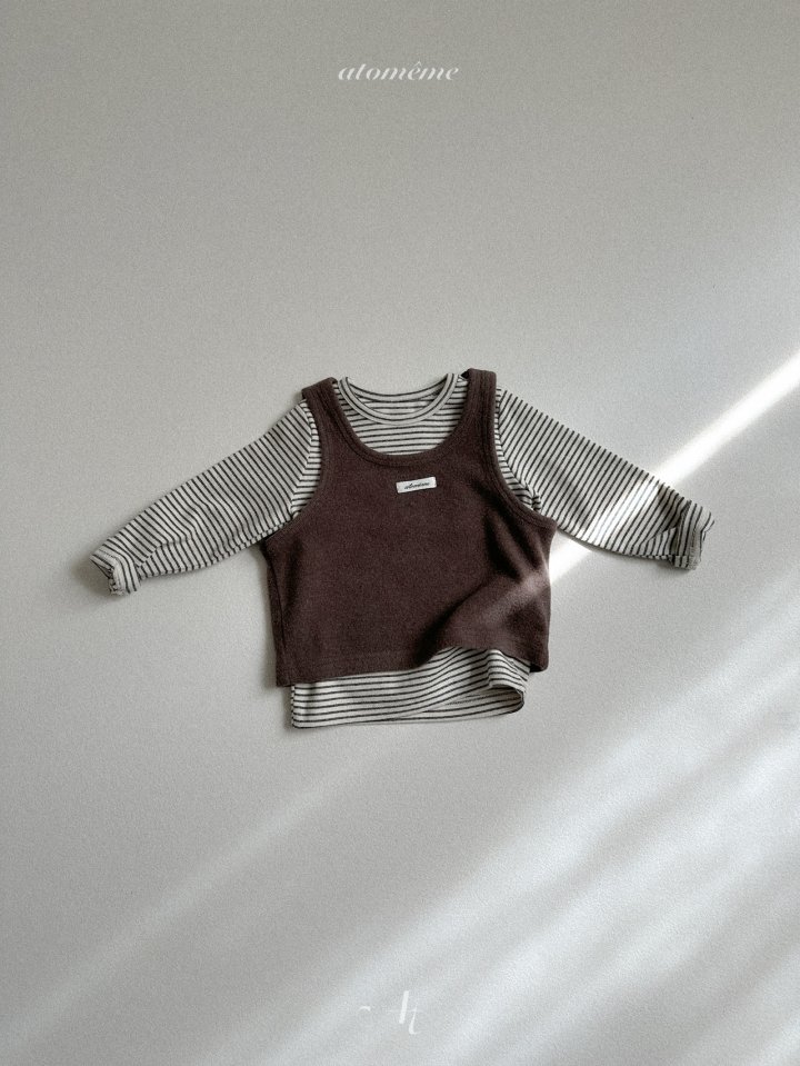 Atomeme - Korean Baby Fashion - #babyootd - Latte Vest - 10