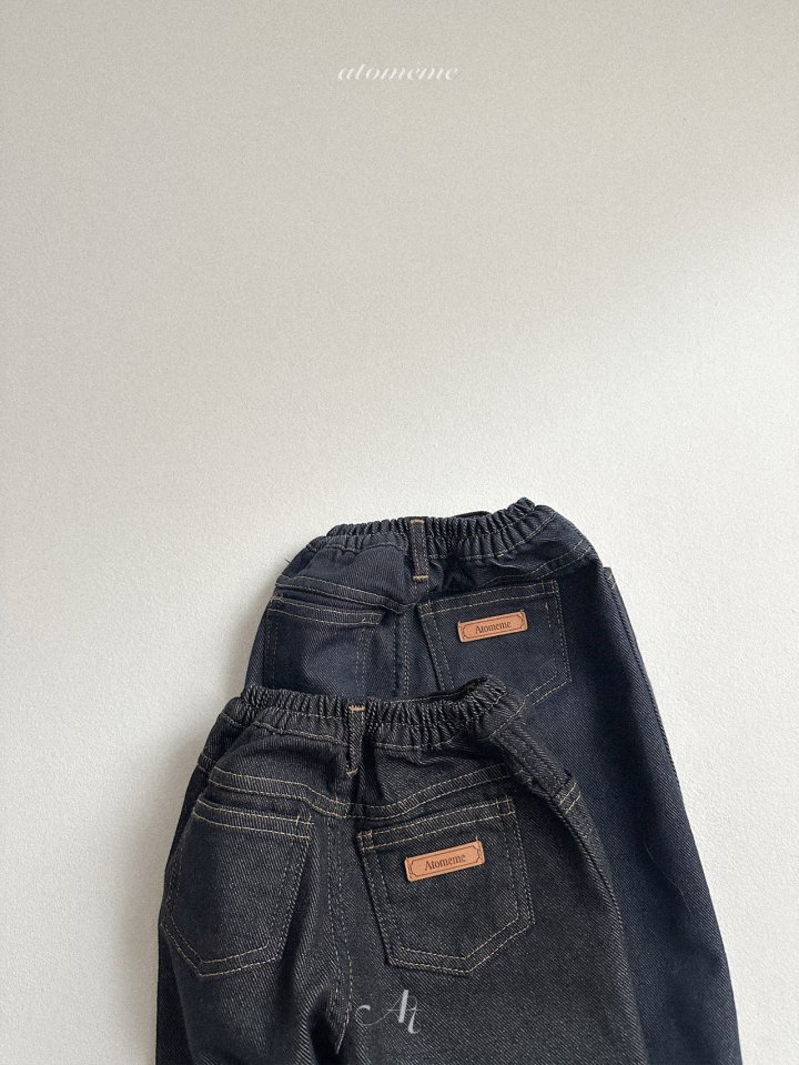Atomeme - Korean Baby Fashion - #babyootd - Non-fade Curve Denim Pants - 9