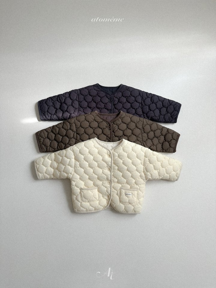 Atomeme - Korean Baby Fashion - #babyootd - Curry Quilted Jacket - 3
