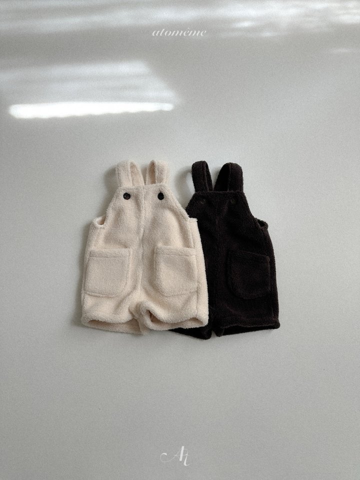 Atomeme - Korean Baby Fashion - #babyoutfit - Fleece Overalls - 3