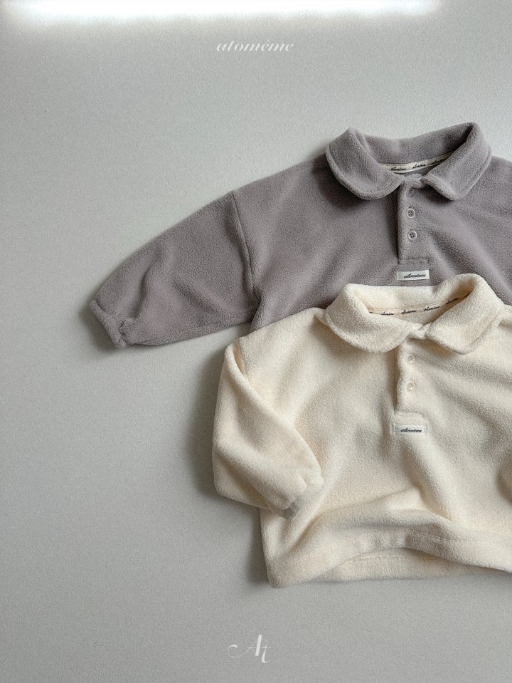 Atomeme - Korean Baby Fashion - #babyoutfit - Snow Collar Tee