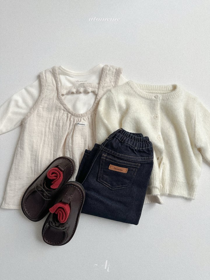 Atomeme - Korean Baby Fashion - #babyoutfit - Non-fade Curve Denim Pants - 11