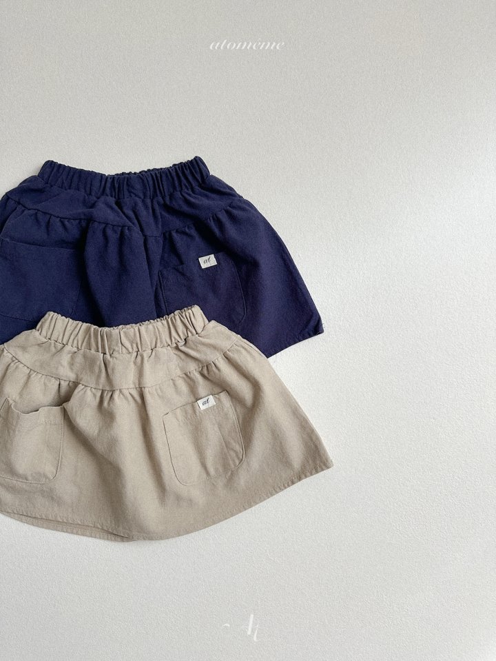 Atomeme - Korean Baby Fashion - #babyoutfit - Pocket Skirt - 7