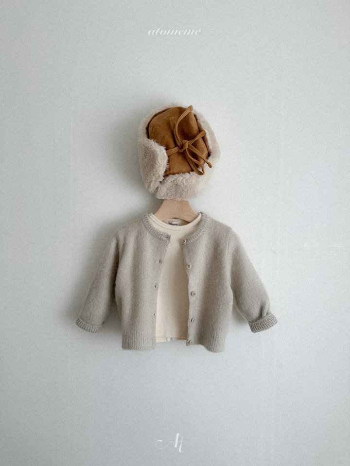 Atomeme - Korean Baby Fashion - #babyoutfit - Shearling Hat - 6