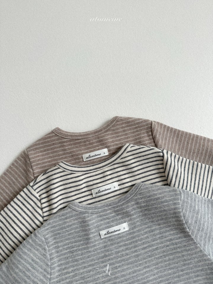 Atomeme - Korean Baby Fashion - #babyoutfit - Iro Stripe Tee - 4
