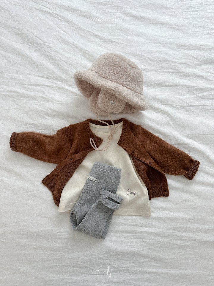 Atomeme - Korean Baby Fashion - #babyoutfit - Fleece Bucket Hat - 11