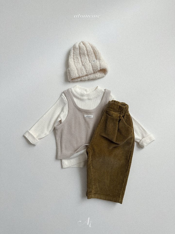 Atomeme - Korean Baby Fashion - #babyoutfit - Nate Corduroy Pants - 12