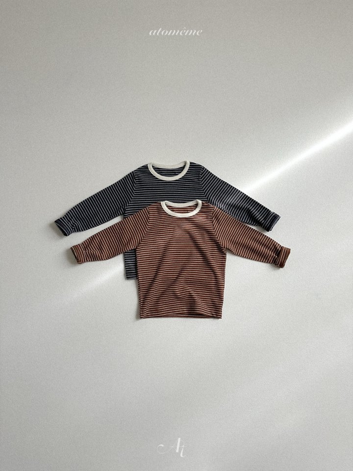 Atomeme - Korean Baby Fashion - #babyoutfit - Koha Stripe Tee - 3