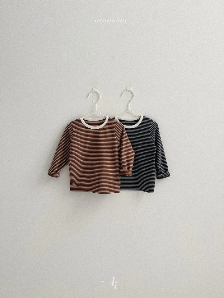 Atomeme - Korean Baby Fashion - #babyoutfit - Koha Stripe Tee - 4