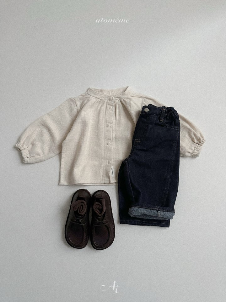 Atomeme - Korean Baby Fashion - #babywear - Non-fade Curve Denim Pants - 12