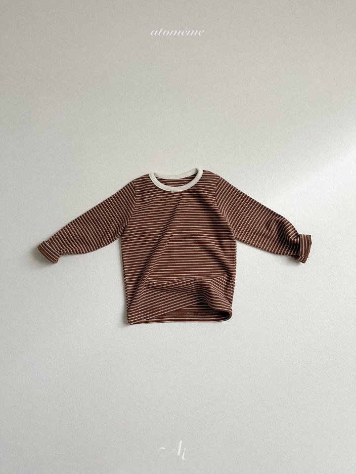 Atomeme - Korean Baby Fashion - #onlinebabyboutique - Koha Stripe Tee - 6