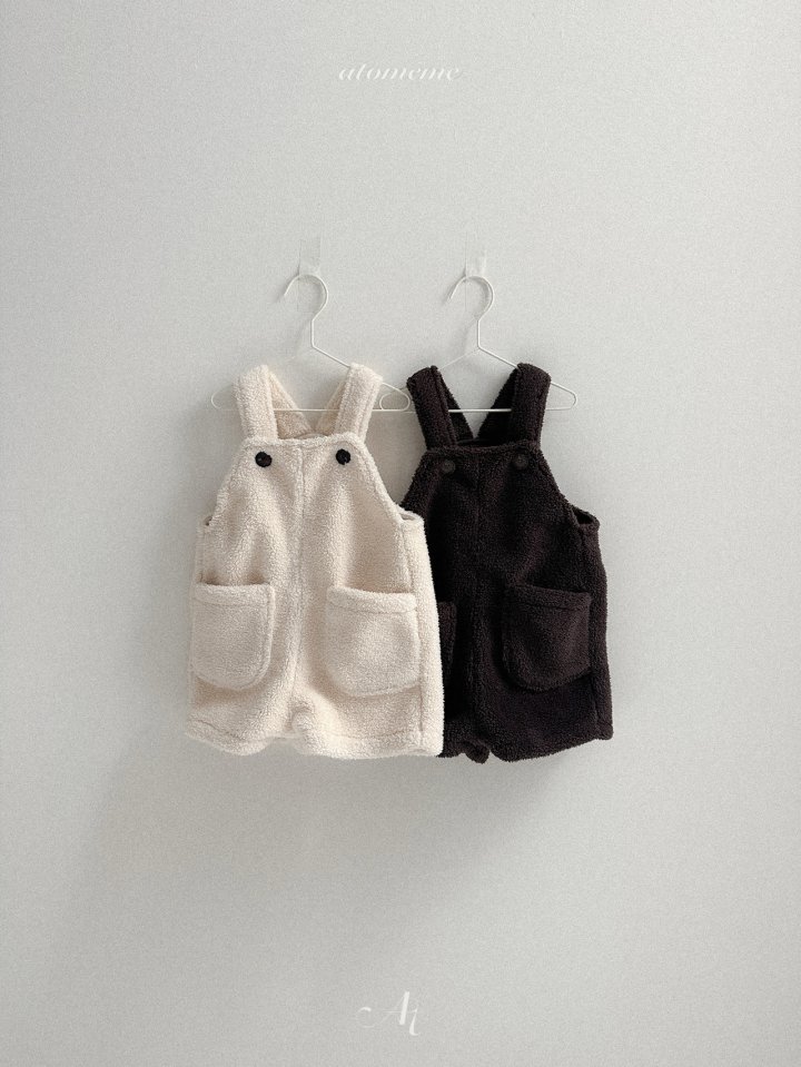 Atomeme - Korean Baby Fashion - #smilingbaby - Fleece Overalls - 7