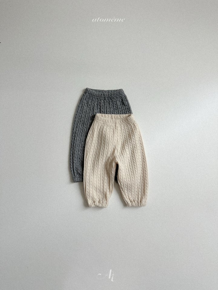 Atomeme - Korean Baby Fashion - #smilingbaby - May Knit Pants - 3