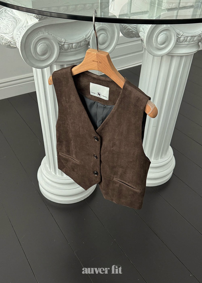 Auver_Fit - Korean Women Fashion - #womensfashion - Suede Vest - 4
