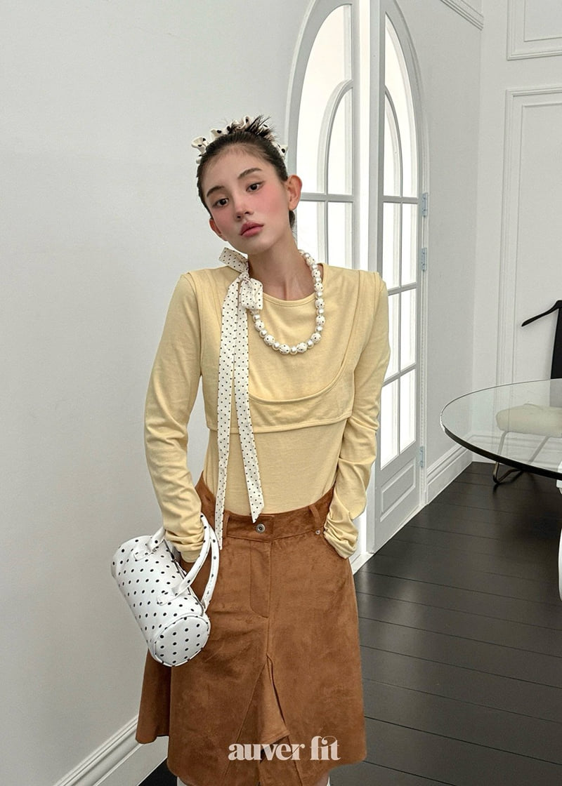 Auver_Fit - Korean Women Fashion - #momslook - Bra Tee - 9