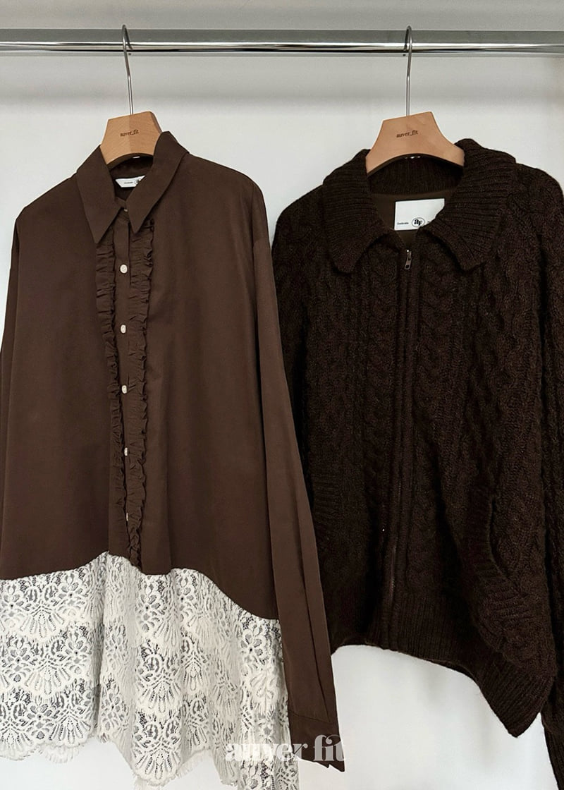 Auver_Fit - Korean Women Fashion - #momslook - Cable Knit Jumper - 5
