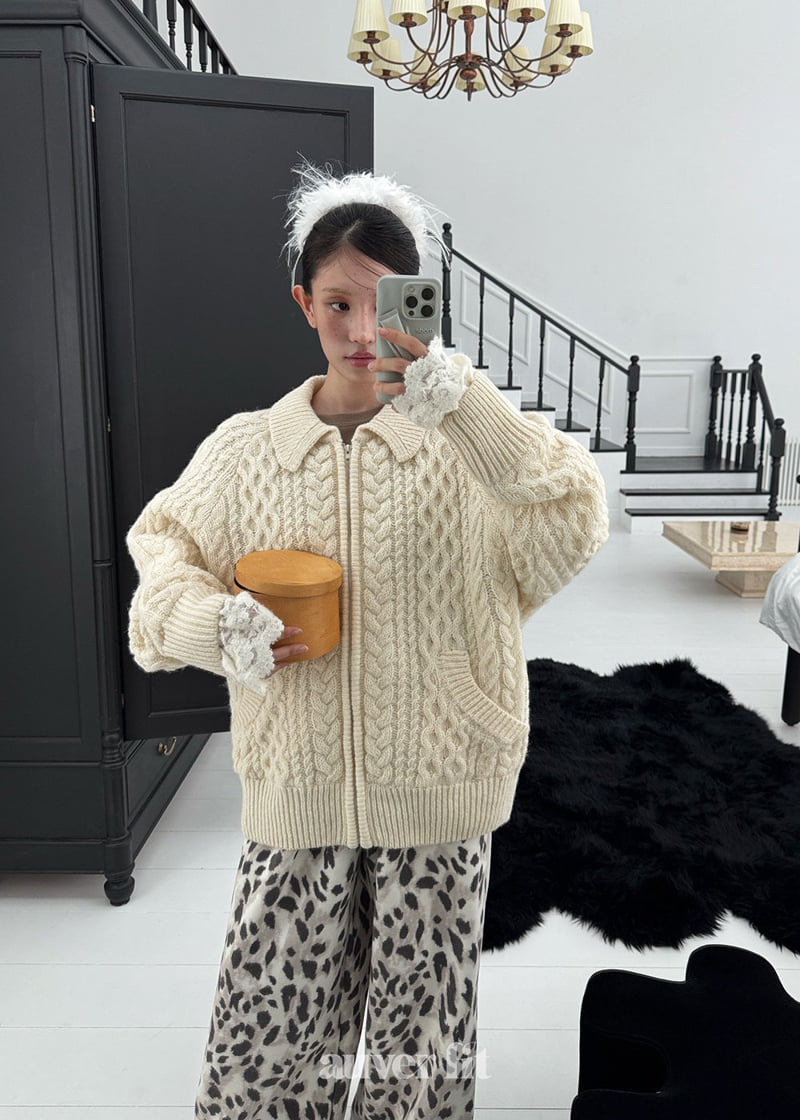 Auver_Fit - Korean Women Fashion - #momslook - Cable Knit Jumper - 7