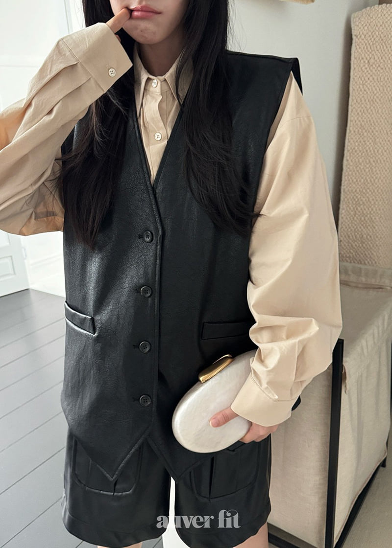 Auver_Fit - Korean Women Fashion - #momslook - Oversized Vest - 5