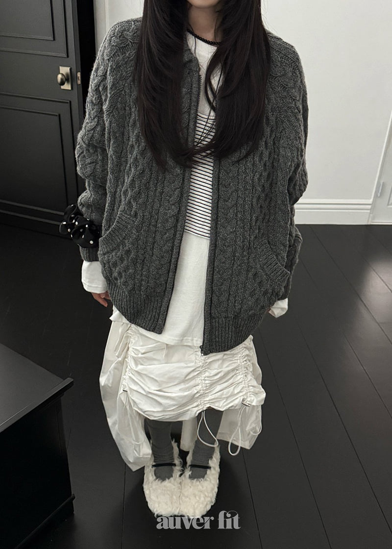 Auver_Fit - Korean Women Fashion - #momslook - Cable Knit Jumper - 11