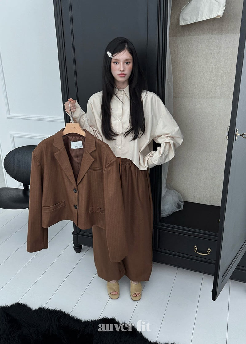 Auver_Fit - Korean Women Fashion - #pursuepretty - Stripe Big Pants - 8