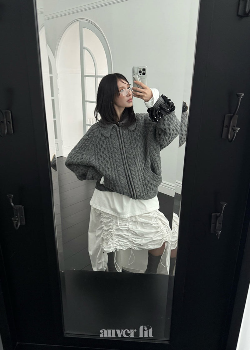 Auver_Fit - Korean Women Fashion - #romanticstyle - Cable Knit Jumper - 7