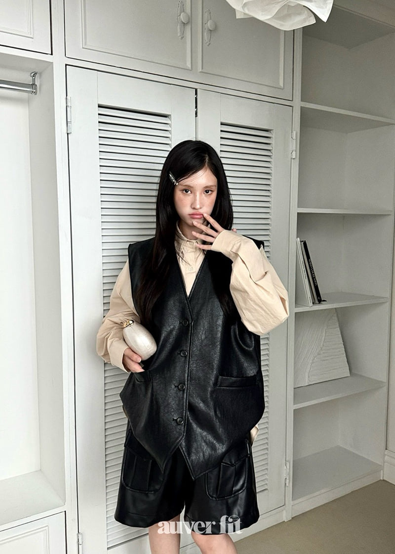 Auver_Fit - Korean Women Fashion - #womensfashion - Oversized Vest