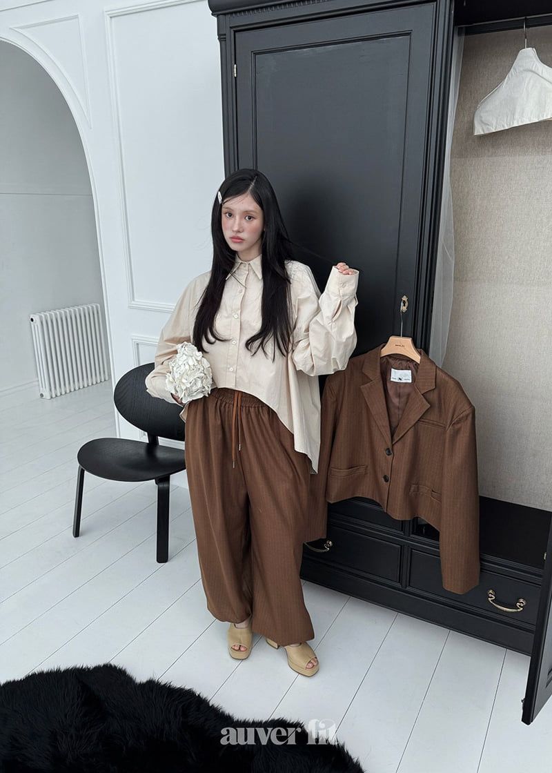 Auver_Fit - Korean Women Fashion - #womensfashion - Stripe Big Pants - 5