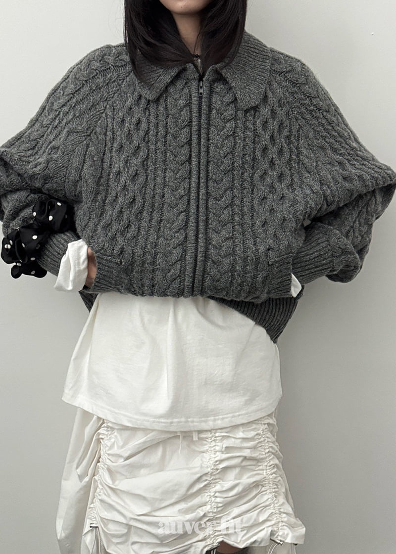Auver_Fit - Korean Women Fashion - #womensfashion - Cable Knit Jumper - 2