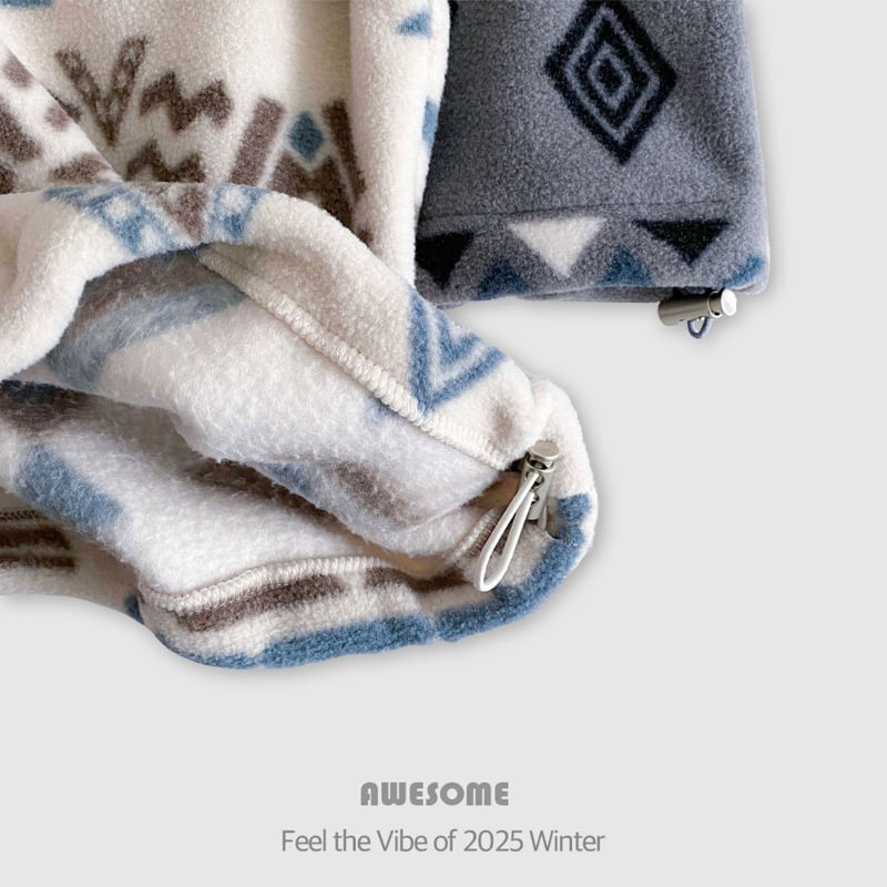 Awesome Bebe - Korean Children Fashion - #Kfashion4kids - Ethnic Fleece Half-Zip - 11