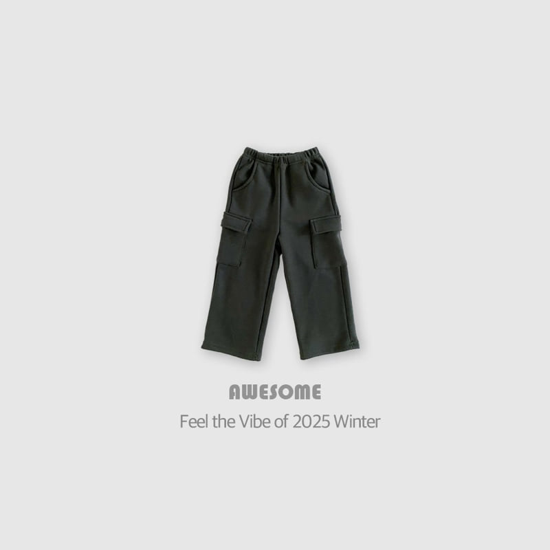 Awesome Bebe - Korean Children Fashion - #Kfashion4kids - Mink Cargo Wide Pants - 7