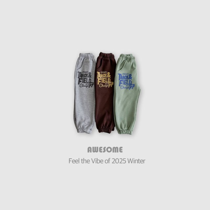 Awesome Bebe - Korean Children Fashion - #Kfashion4kids - Brushed Track Field Pants - 7