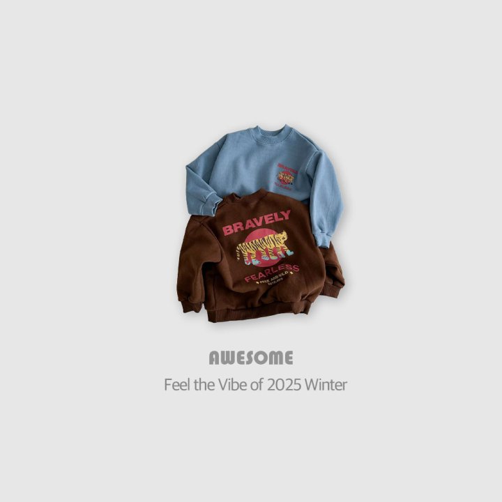 Awesome Bebe - Korean Children Fashion - #Kfashion4kids - Tiger Print Fleece Sweatshirt