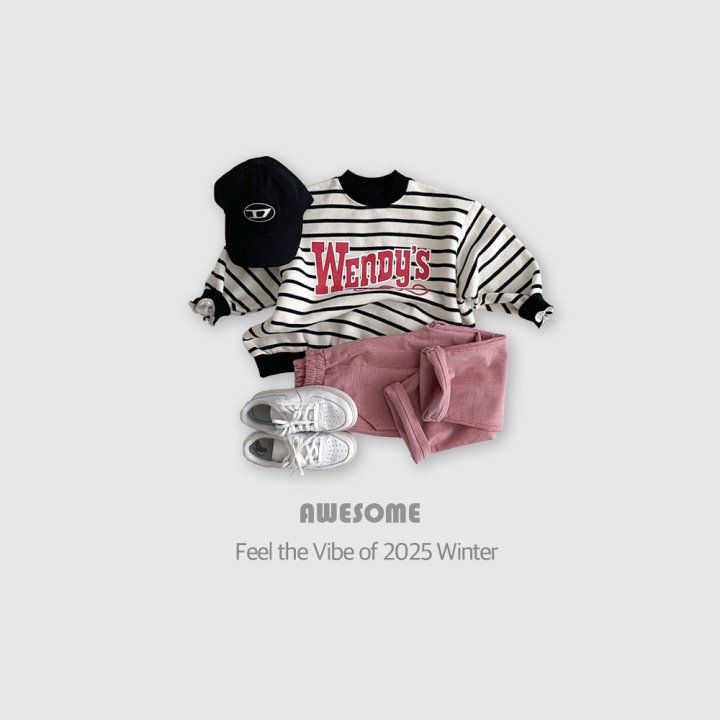Awesome Bebe - Korean Children Fashion - #childofig - Wendy Round Patch Brushed Sweatshirt - 6