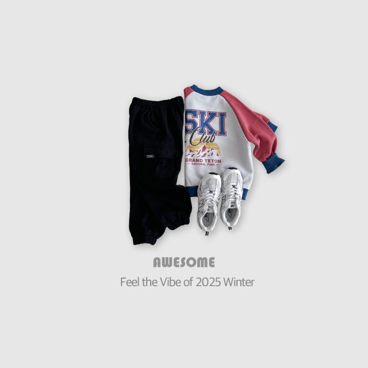 Awesome Bebe - Korean Children Fashion - #childofig - Ski Club Brushed Sweatshirt - 4