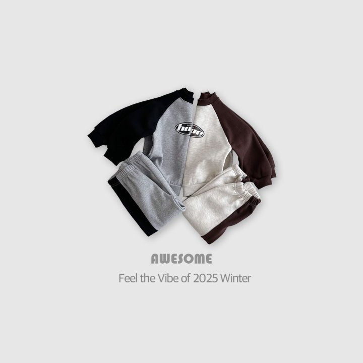 Awesome Bebe - Korean Children Fashion - #childrensboutique - Hope Raglan Set - 2