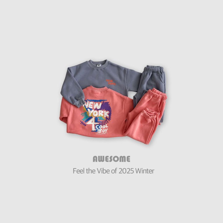 Awesome Bebe - Korean Children Fashion - #designkidswear - Painting New York Set - 2