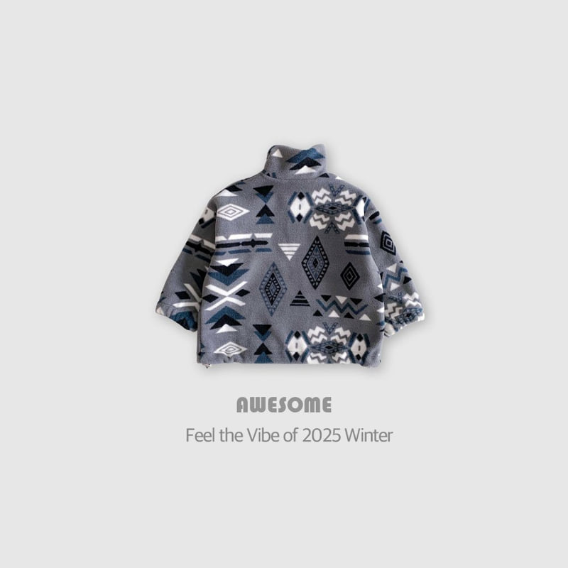 Awesome Bebe - Korean Children Fashion - #discoveringself - Ethnic Fleece Half-Zip - 6