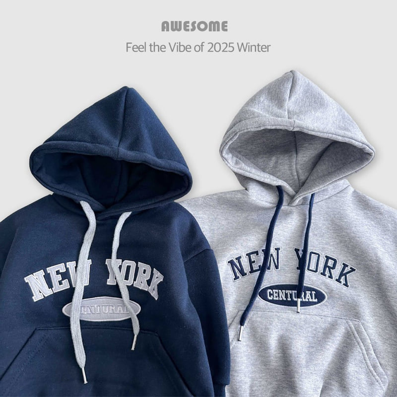 Awesome Bebe - Korean Children Fashion - #designkidswear - Fleece New York Hoodie Set - 4