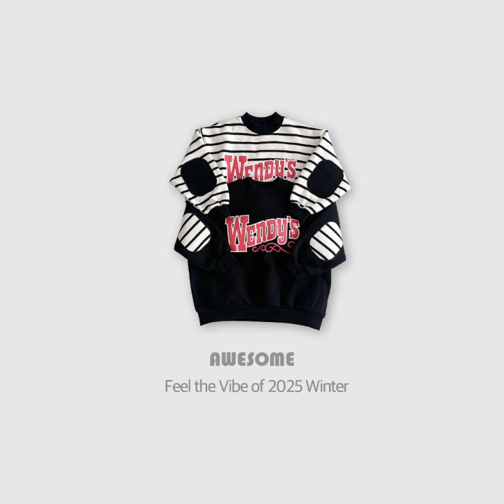 Awesome Bebe - Korean Children Fashion - #discoveringself - Wendy Round Patch Brushed Sweatshirt - 9