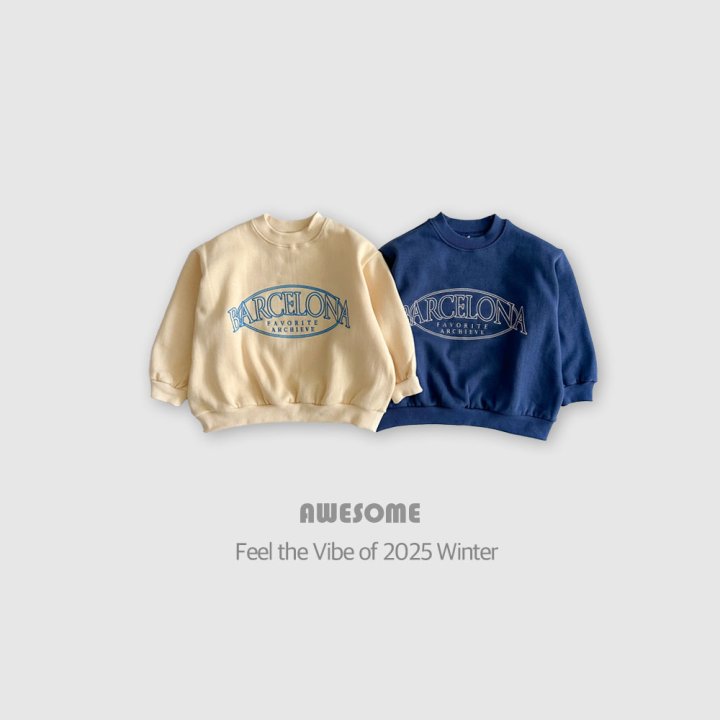 Awesome Bebe - Korean Children Fashion - #discoveringself - Barcelona Brushed Sweatshirt - 6