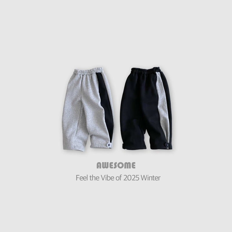 Awesome Bebe - Korean Children Fashion - #fashionkids - Button Wide Pants