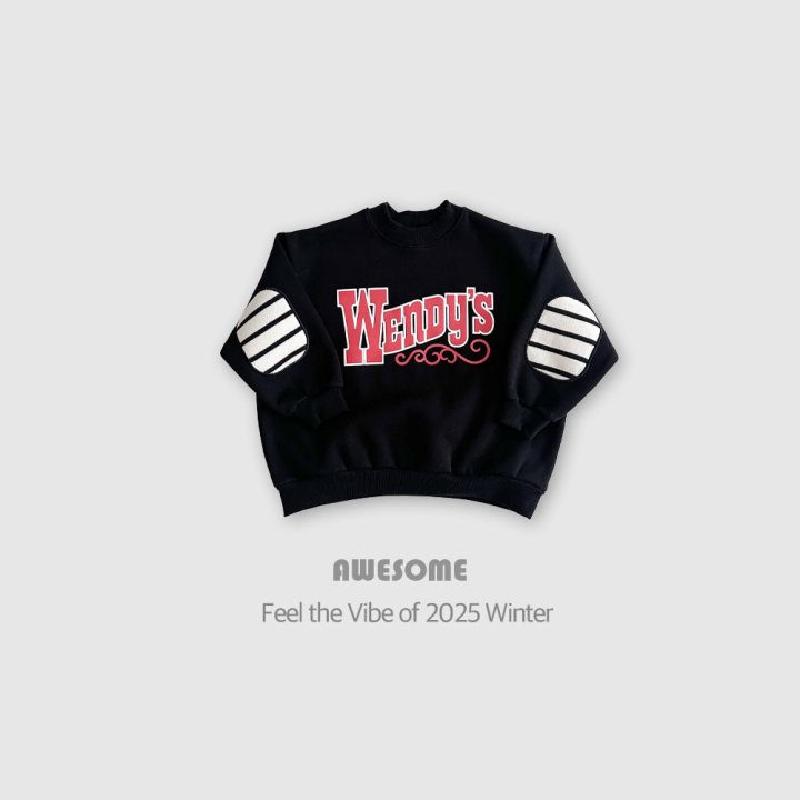 Awesome Bebe - Korean Children Fashion - #fashionkids - Wendy Round Patch Brushed Sweatshirt - 10