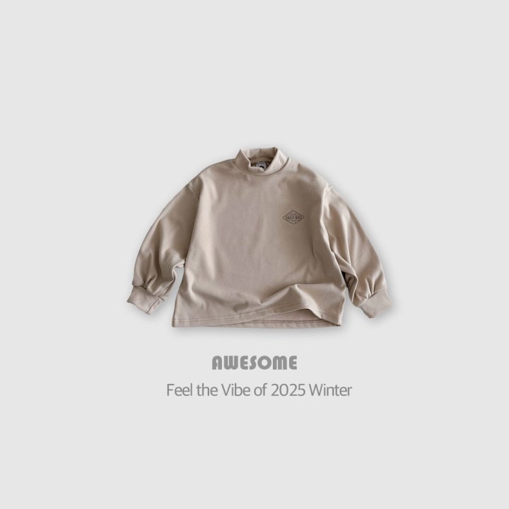 Awesome Bebe - Korean Children Fashion - #fashionkids - Bro Soft Loose Fit Mock Neck Tee - 6