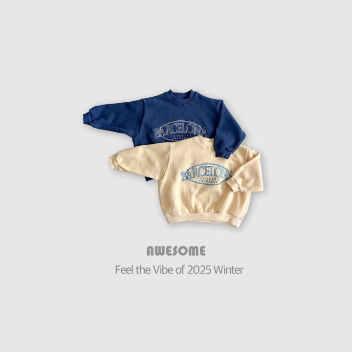 Awesome Bebe - Korean Children Fashion - #kidsshorts - Barcelona Brushed Sweatshirt - 8