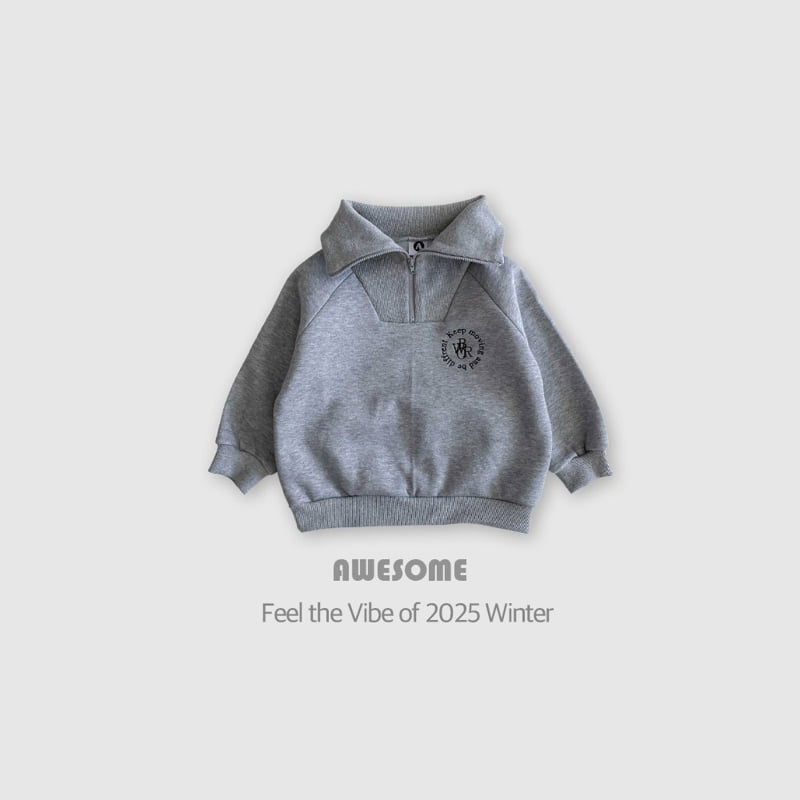 Awesome Bebe - Korean Children Fashion - #kidsstore - High Neck Embroidered Collar Sweatshirt - 6