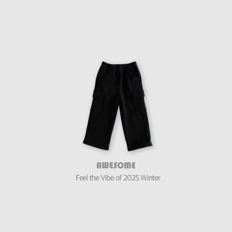 Awesome Bebe - Korean Children Fashion - #kidsstore - Mink Cargo Wide Pants - 5
